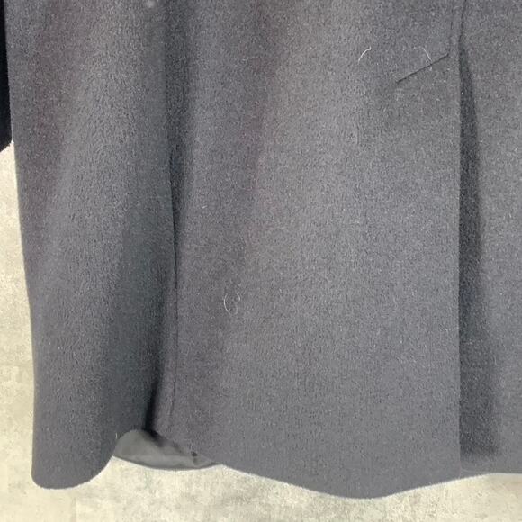 COLE HAAN Grand.OS Men's Black Stretch Wool Three-Button Top Coat SZ L - Picture 7 of 10